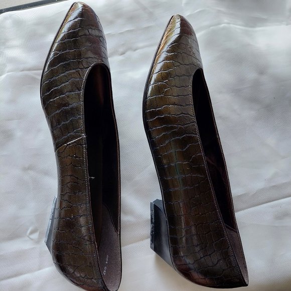 Vintage K shoes LEATHER UK 7  US 9, Made in England. New - Picture 5 of 8